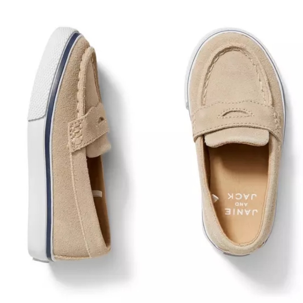 Janie and Jack Suede Loafer Sneaker